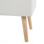 Banc, tissu / bois naturel - crème