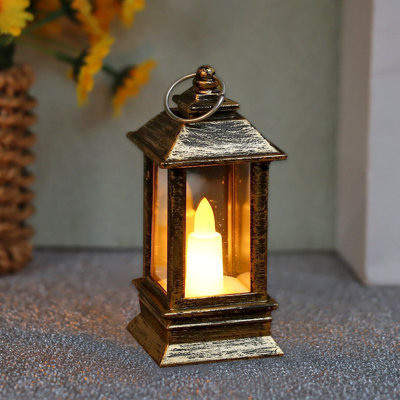 Bougie électronique à lumière ambiante, petite lampe à huile de Noël, mini-bougie, veilleuse de Noël, lumières de décoration ambiante