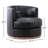 Arabella Genuine Leather Swivel Barrel Chair -111918344