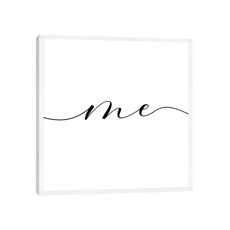 You And Me III by Nouveau Prints - Print on Canvas, White Framed, 66.04cm H x 66.04cm W x 3.81cm D
