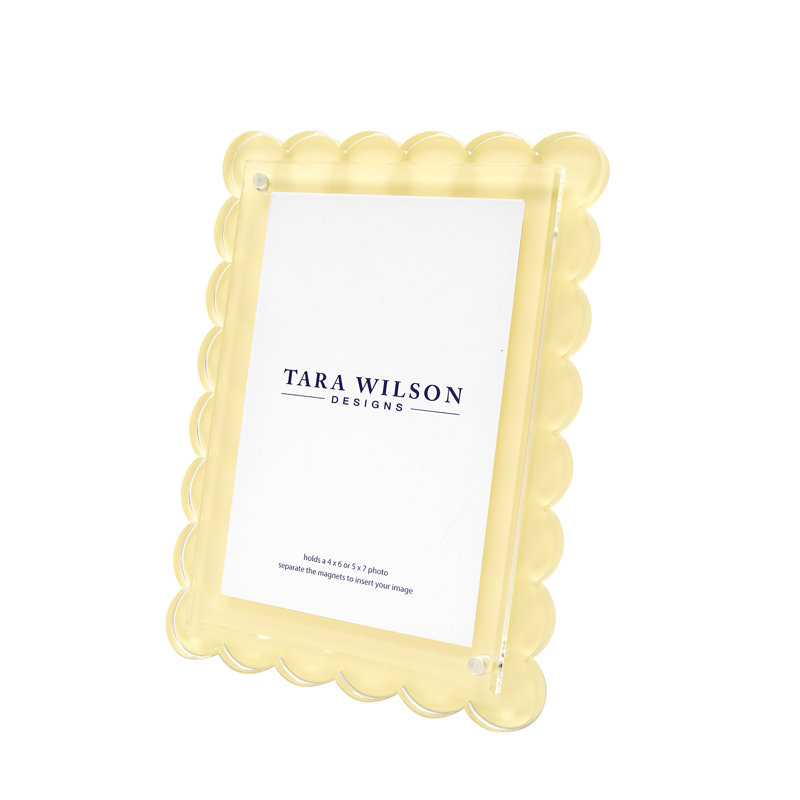 Floater Picture Frame, Yellow, 6" W x 8" H