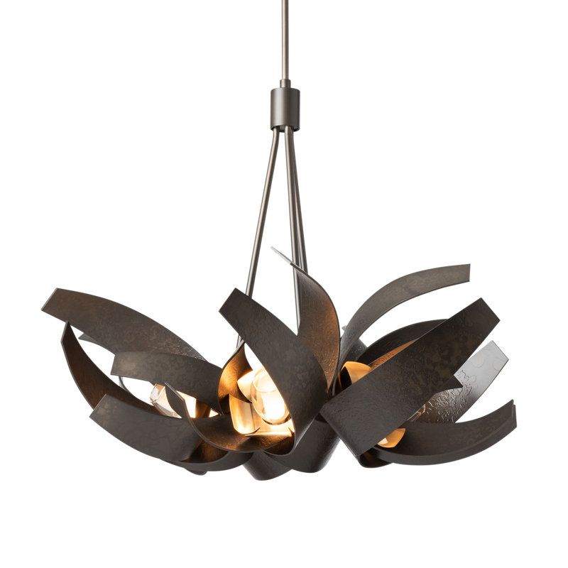 Corona 6 - Light Unique/Statement Geometric Pendant, Dark Smoke
