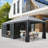 21 Ft. W x 11 Ft. D Aluminum Patio Gazebo Wall-Mounted Solarium