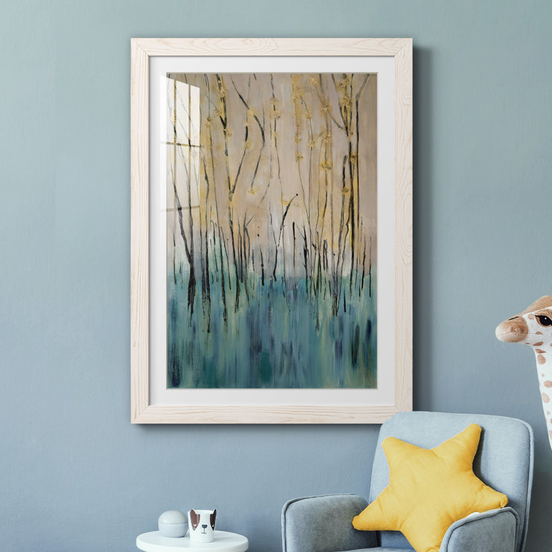 Mountain Air - peinture encadrée, H 31 po x l 44 po x P 1 po, Cadre blanc