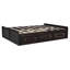 Structure de lit plateforme en bois avec 6 tiroirs-110318408