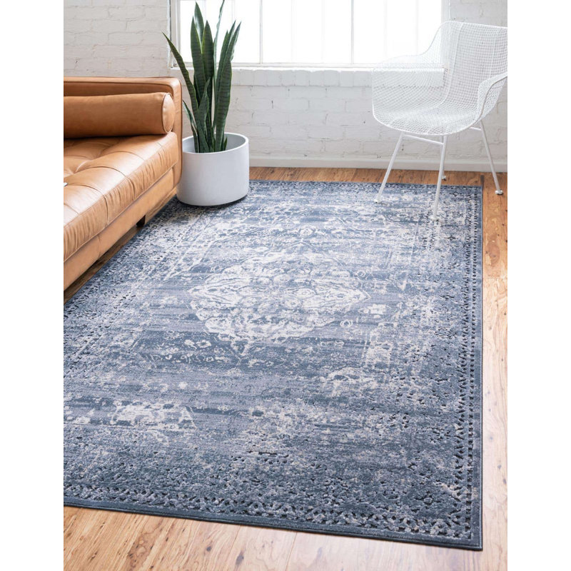 Parrado Ikat Indoor Rug, Rectangle 8' x 10'