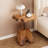 Natural Edge Cedar Stump End Table With Tree Root Base