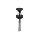 Kallista Foundations Matte Black European Soft Touch Drain