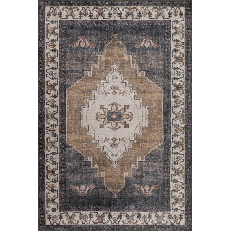 Tapis en chenille lavable Stonart, Rond 5 pi