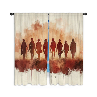 Paire de rideaux obscurcissant en polyester Farsam