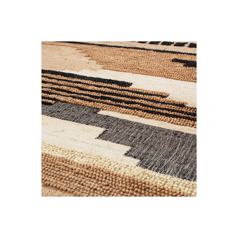 Machine Woven Jute/Cotton Natural Melange Rug