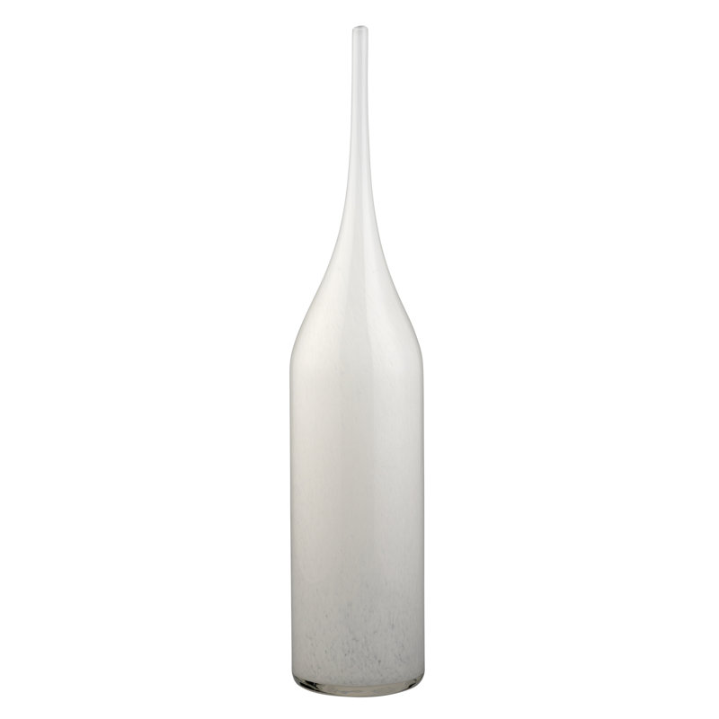 Pixie White Hand-Blown Glass Table Vase
