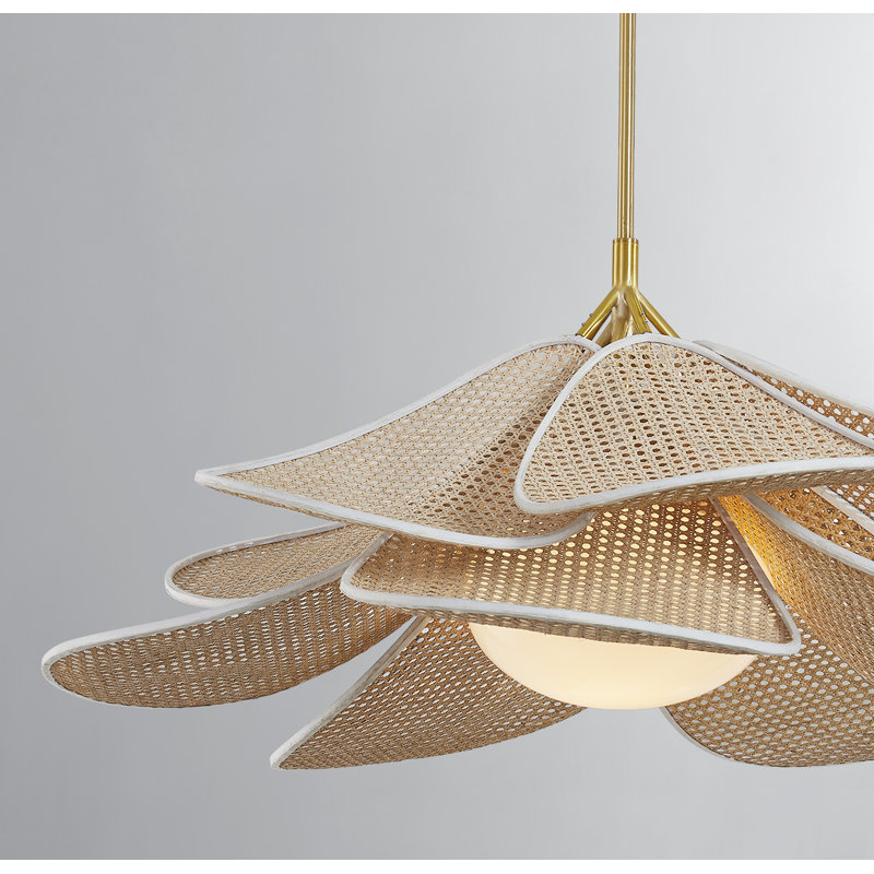 FLORINA 1 LIGHT PENDANT, 24.25" H x 44" W x 44" D