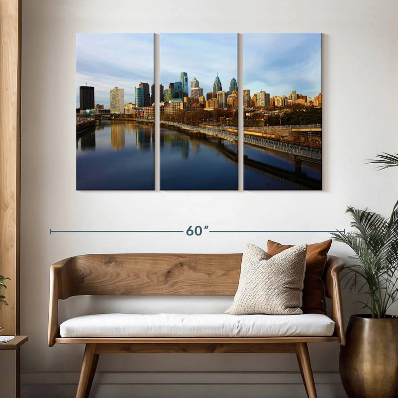 Paysage urbain de Sireci, Philadelphie, H 32 po x l 50 po