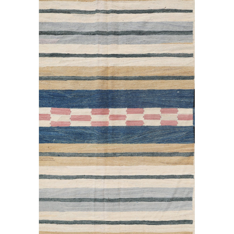 New Afghani Navajo Wool On Cotton 12' X 17'2" Ivory