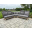 Posey 3 pièces Canapé modulaire gris anthracite