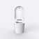 Elongated Smart Toilet 1.34 GPF With Auto Open/Close, Heated Seat, And Advanced Bidet Functions