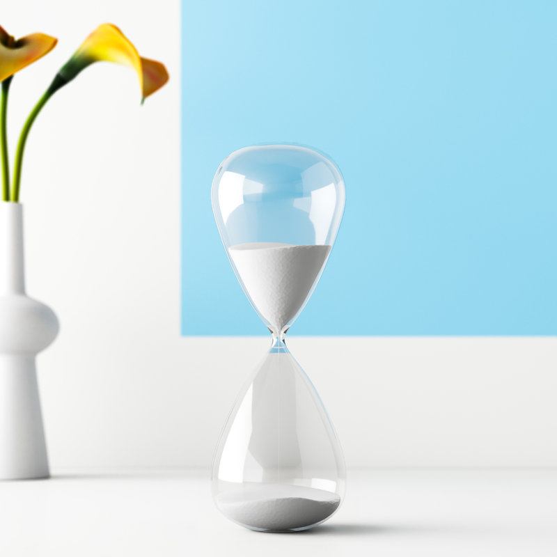 Cobie Abstract Hourglass, White