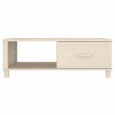 Hamar Solid Wood Frame Single Coffee Table with Storage