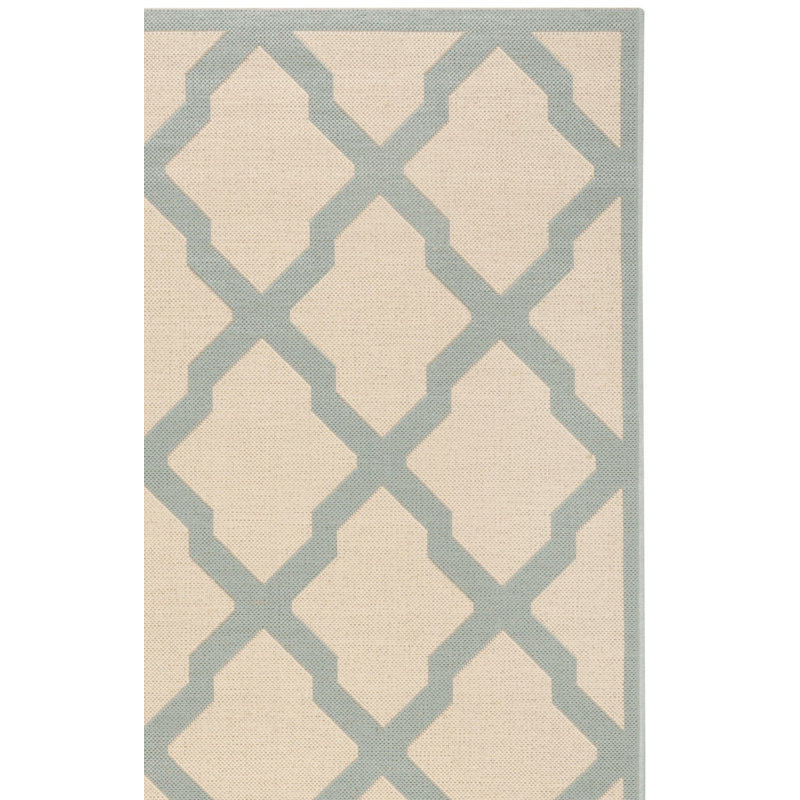 Ferrill Linden 100 Performance Geometric Indoor/Outdoor Area Rug, Rectangle 5'3" x 7'6"