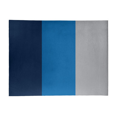 Tapis de table à rayures bleues nuit de hockey
