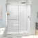 60" W x 36" D x 78" H Semi-Frameless Rectangle Shower Kit