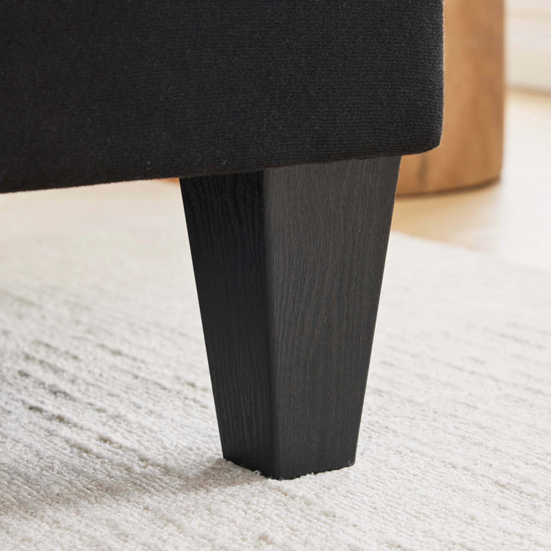 Canapé modulaire ergonomique en U à imprimé léopard avec assise à pampilles et repose-pieds mobile, khaki