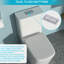 Modern Ceramic Toilet With Soft Cushioned Seat - Extra Comfort White To Scratches, Finish