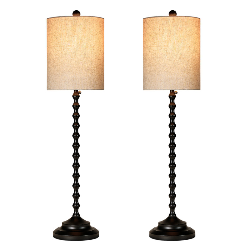 Pavanjit Buffet Lamps Table Lamps Unique Artistic Design Shade for Console Table at Landing Erea, Entryway, Buffet or Sideboard Table at Dinning Room