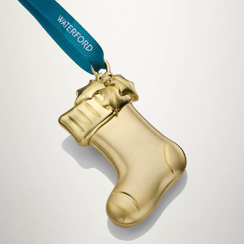 Stocking Golden Ornament
