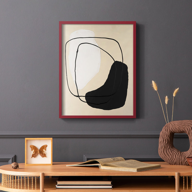 Avant Mod I, reproduction encadrée - bois massif, H 10 po x l 8 po, Rouge