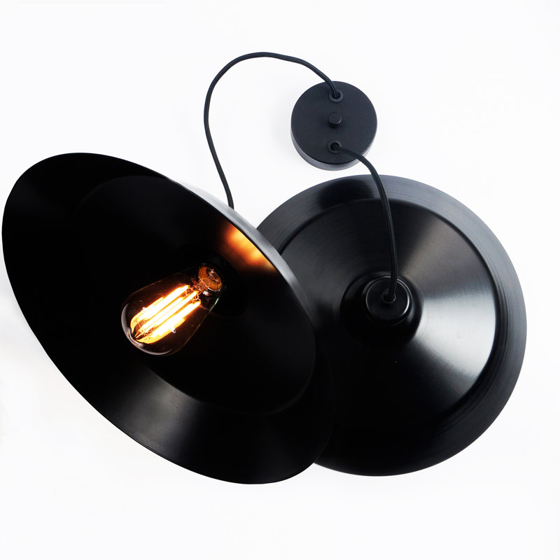 Cinco Basic 2 - Light Dome Pendant, Black, Black