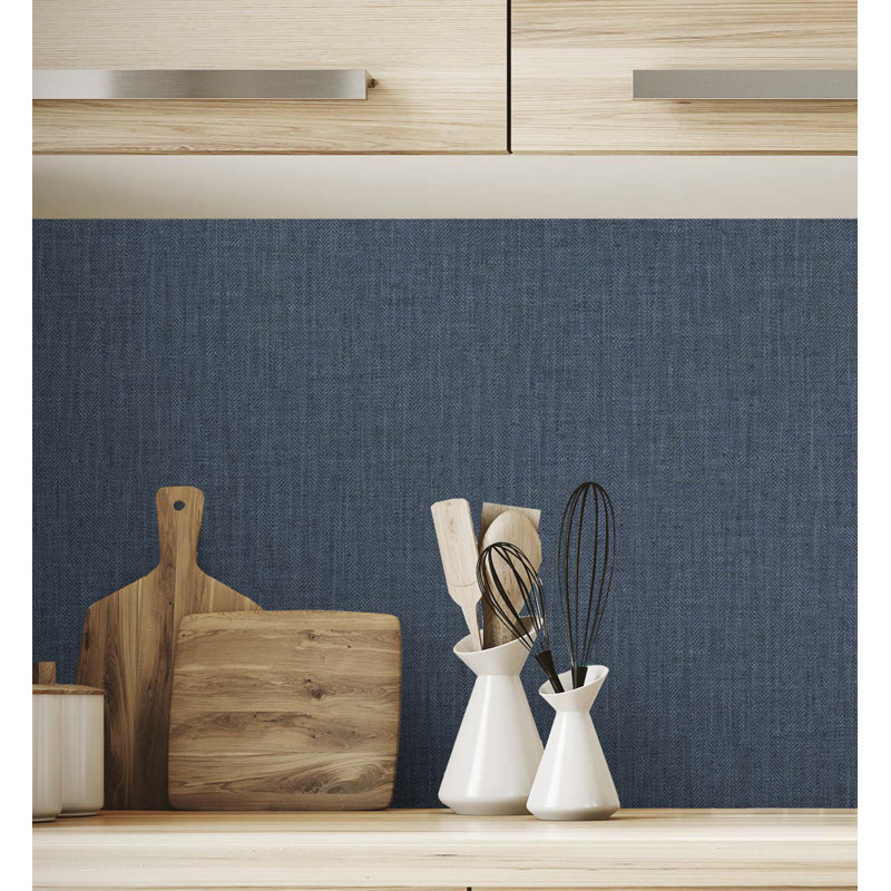 Tedlar Vinyl Wallpaper Roll, Indigo