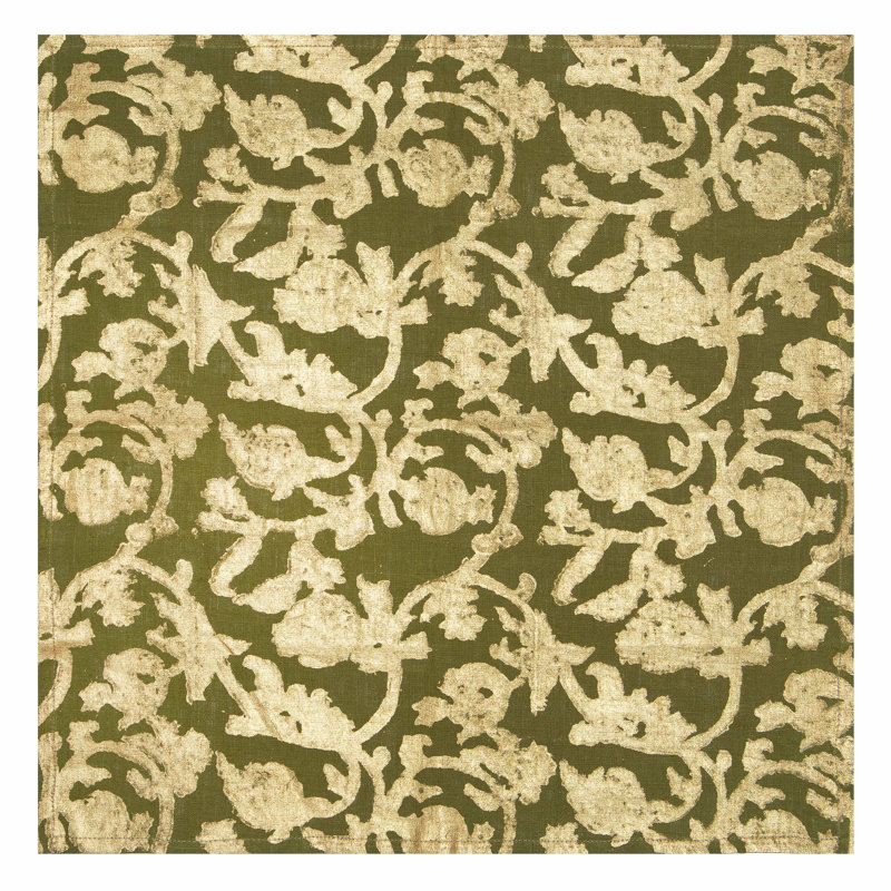 Saint-Rémy D’Or 100% Linen Square Napkins, 19" x 19", Rouge