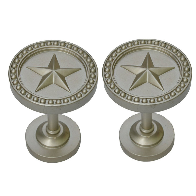 Retenue de rideau Primeaux Star Medallion, Étain