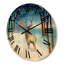 Horloge murale paysage d'hiver avec cerfs-63902641