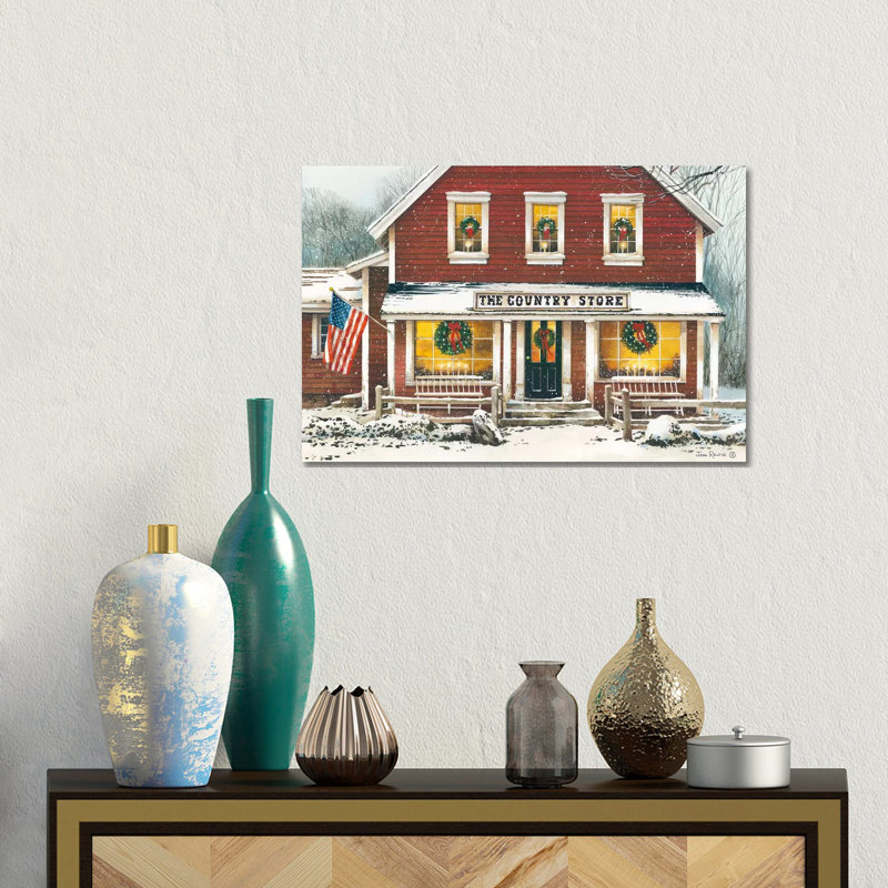 Country Christmas by John Rossini - Gallery-Wrapped Canvas Giclée on Canvas, Canvas, 101.6 cm H x 66.04 cm W x 3.175 cm D