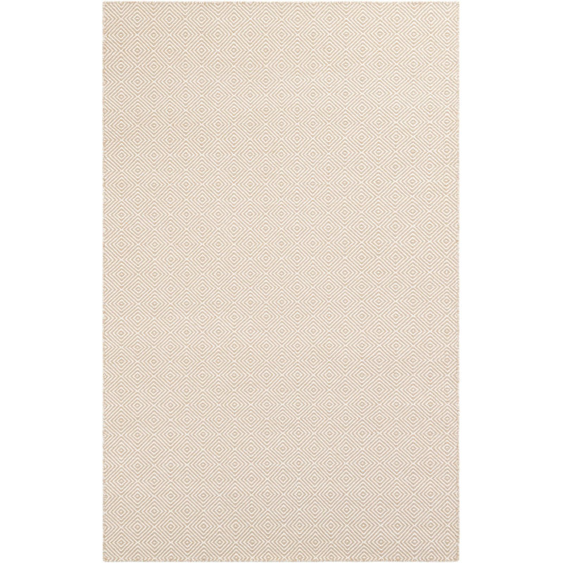 Contemporary Ohara Area Rug Beige Color, Rectangle 5'1" x 8'