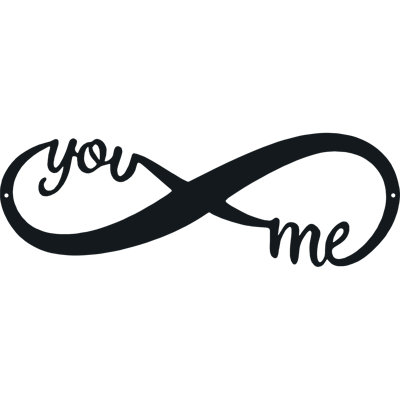 You And Me Infinity Wall Décor