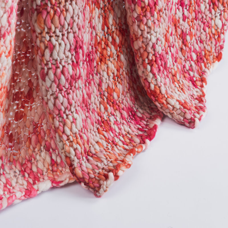 Madis Hand Woven Throw Blanket, Sunset