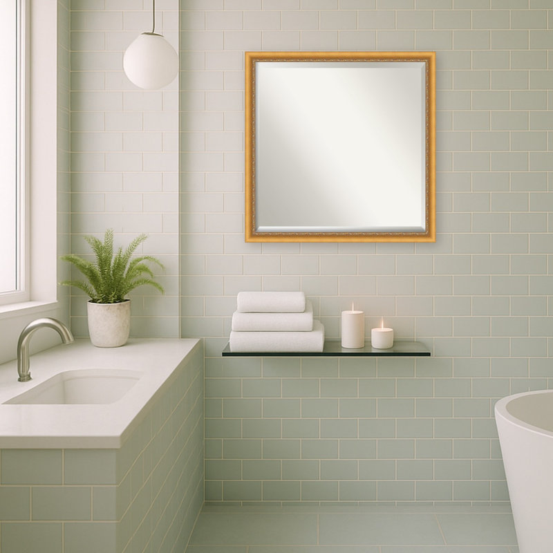 Miroir mural de salle de bain Parkman, L 22 po x H 22 po