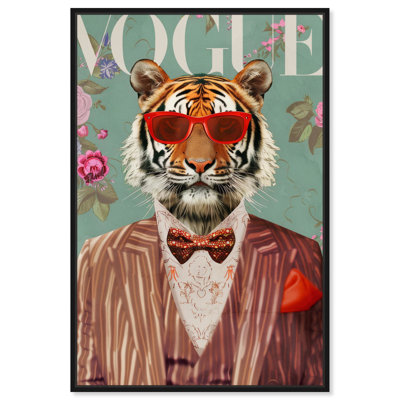 Toile de tigre Coquette tendance Art par Art Remedy