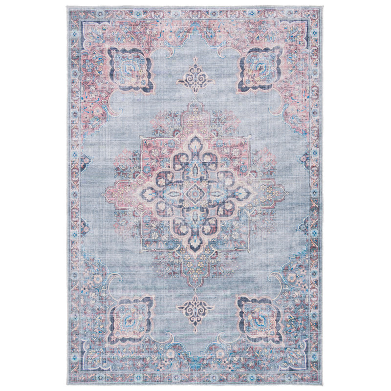 Duilio Performance Machine Washable Oriental Rug, Rectangle 4' x 6'