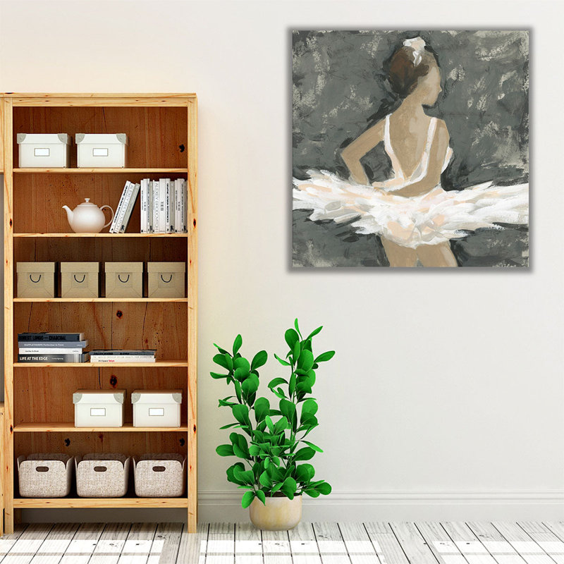 Ballerine Fresco II - reproduction d'art sur toile, H 30 po x l 30 po