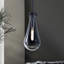 Luminaire suspendu en verre transparent 1 lumière Teardrop-216956684