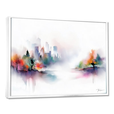 «Lake Eernal Balance In Autumn III - Autumn Landscape Wall Art Living Room»