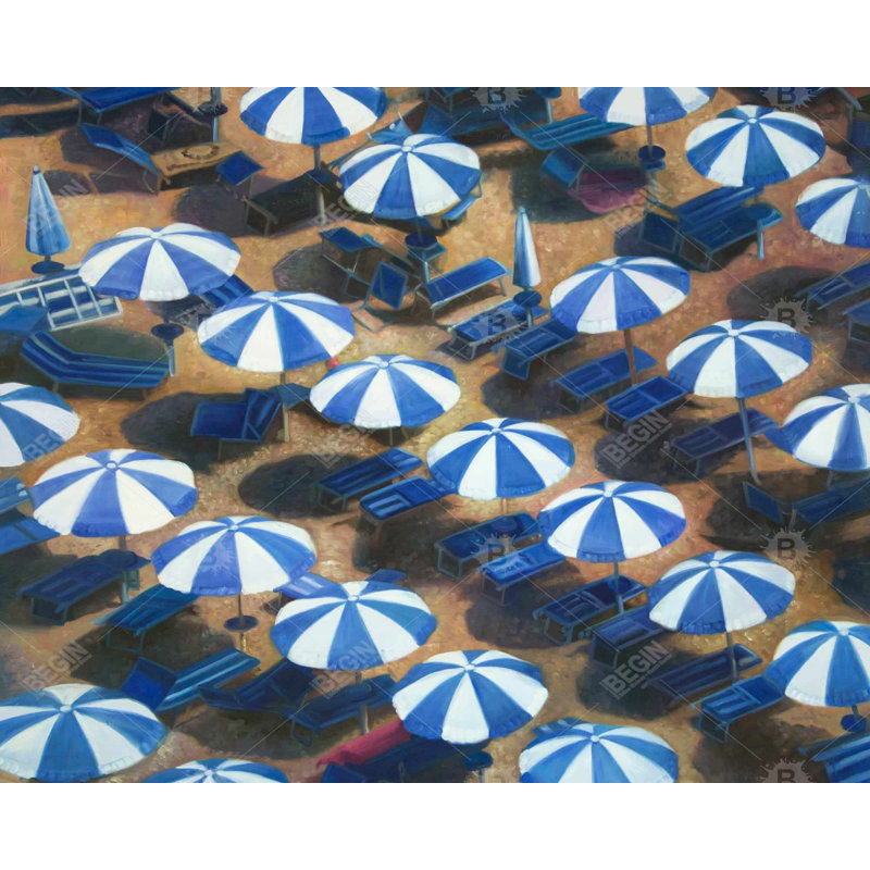 Beach Umbrellas - Coastal Canvas Home Decor