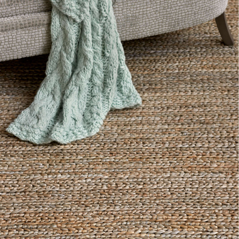 Jute Handwoven Seaglass Rug, Rectangle 9'6" x 13'6"