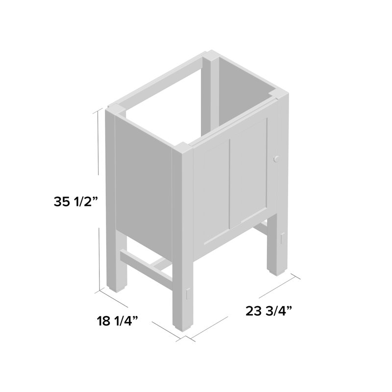 Tresham 24" Bathroom Vanity Base Only, Woodland