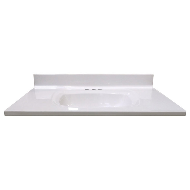 Plateau de meuble-lavabo simple 37 po